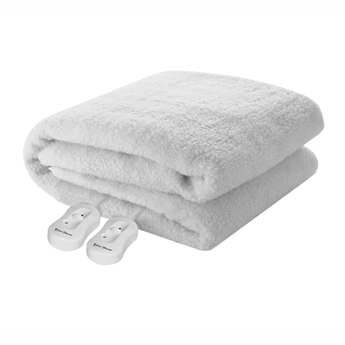 GUNMANSA Pure Pleasure Queen Fullfit Sherpa Fleece Electric Blanket