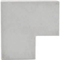 GUNMANSA PVC - 40 x 40 Flat Angle - White Part No: CA43-3