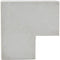 GUNMANSA PVC - 40 x 40 Flat Angle - White Part No: CA43-3