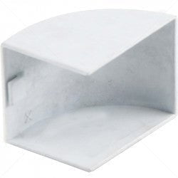 GUNMANSA PVC - 40 x 40 Terminal End - White Part No: CA43-5