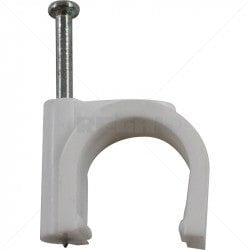 GUNMANSA PVC Saddle Round with Nail - 20mm / 25 Part No: CA32