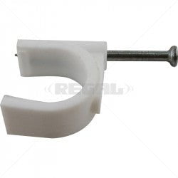 GUNMANSA PVC Saddle Round with Nail - 20mm / 25 Part No: CA32