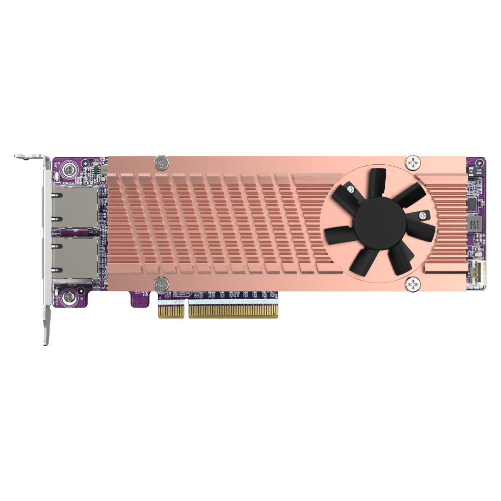 GUNMANSA QNAP 2X M.2 PCIE GEN 4 NVME SSD & 2X 10GBE PORTS EXPANSION CARDS