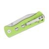 GUNMANSA QSP Canary Folder Liner Lock Knife 14C28N Stonewashed Neon G10 – QS150-C1