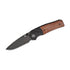 GUNMANSA QSP Vault Glyde Lock 14C28N Black Stonewashed Tan Micarta – QS157-C2
