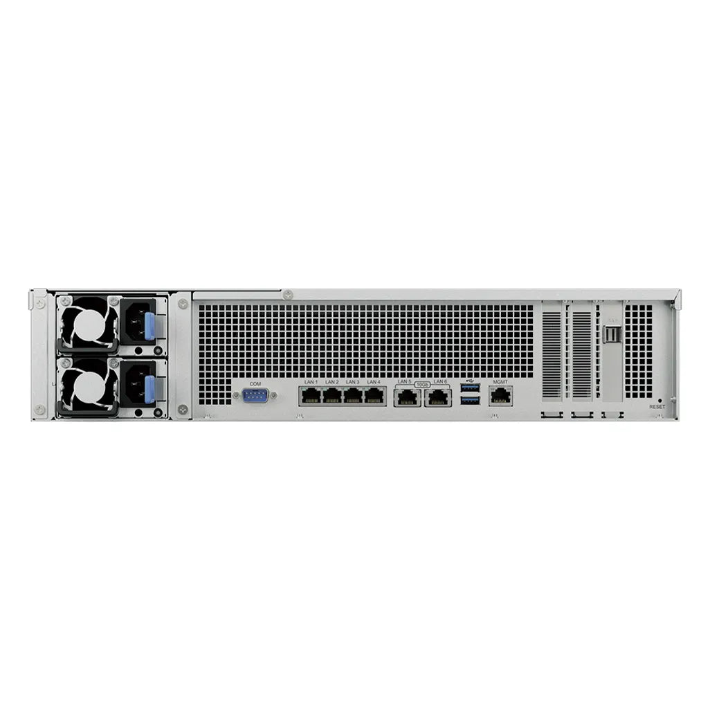 GUNMANSA RackStation 12-bay; up to 96 drives with 7 x RX1222sas Intel Xeon D-1541; 8-core 2.1 (base) / 2.7 (turbo) GHz; 16 GB DDR4 ECC RD