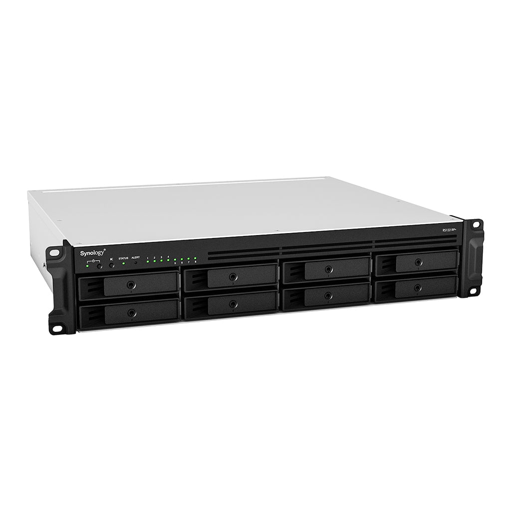 GUNMANSA RackStation 8-bay (up to 12-bay); AMD Ryzen V1500B 2.4Ghz; 4GB RAM (Up to 32GB); 4 x GbE LAN; 2x USB3.2; 1x eSATA;