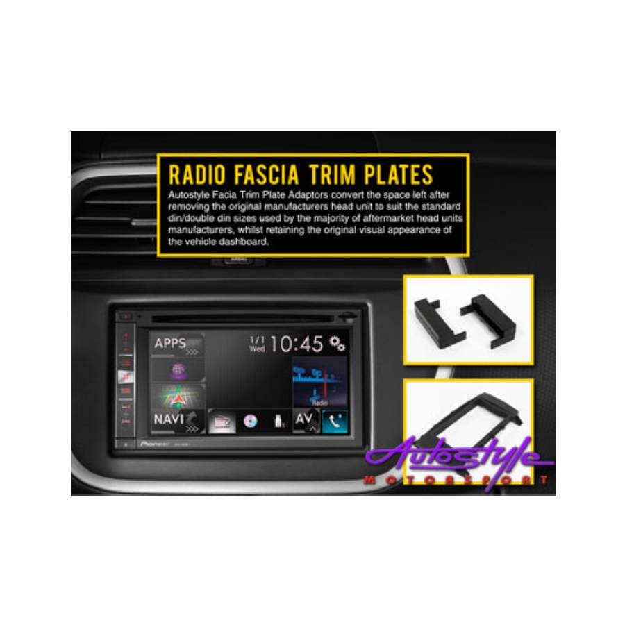 GUNMANSA Radio Fascia Trim Plate for Toyota Fortuner/Hilux (9″ Media player)
