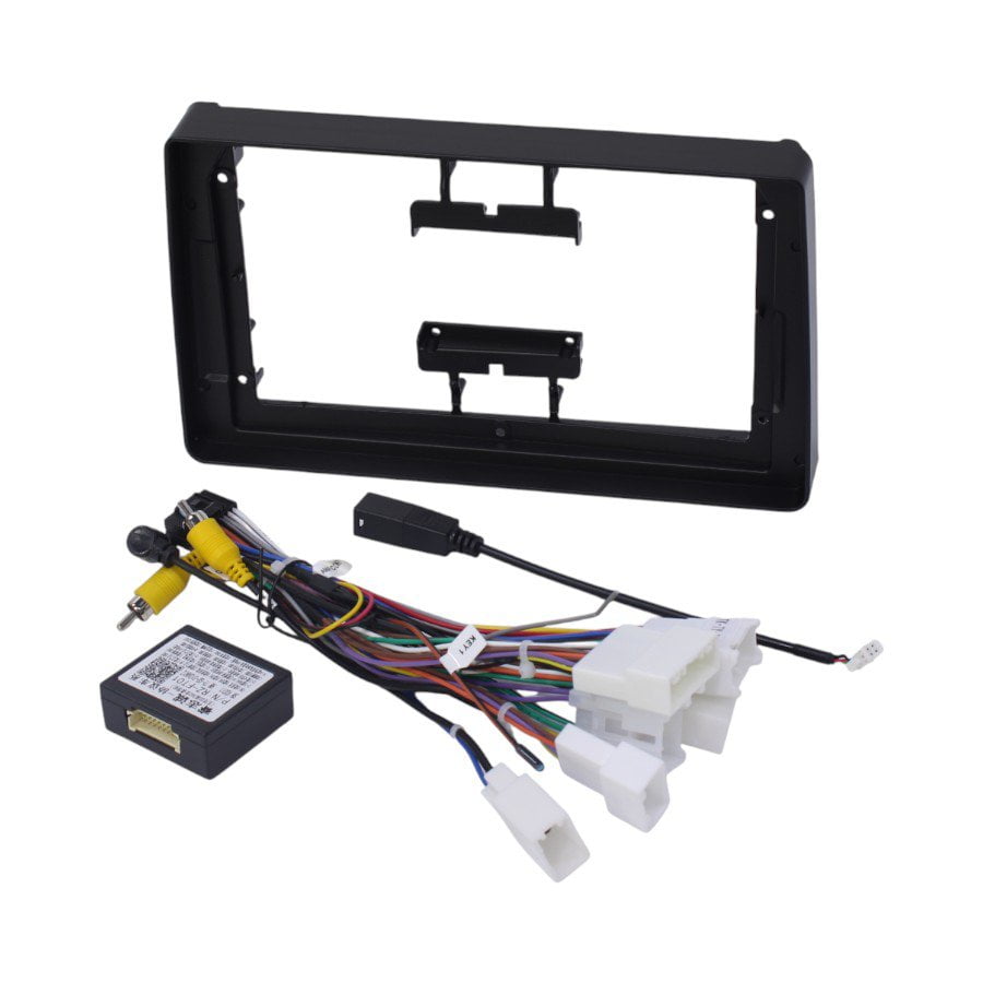 GUNMANSA Radio Fascia Trim Plate with Harness for Toyota Etios (9″ Media Player)