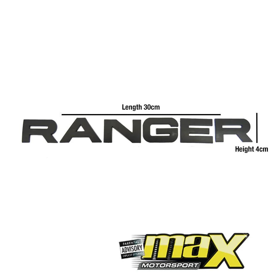 GUNMANSA Ranger Lettering Badge (Black)