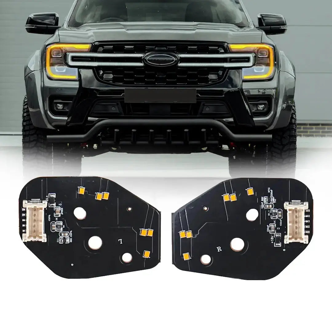 GUNMANSA Ranger T9 Next Gen (22-On) Amber DRL LED Matrix Headlight Modules