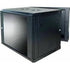 GUNMANSA RCT 12U AP Pre-coated black wall mount cabinet 2x uprights 2x glands + Screws; 450mm GLASS DOOR.