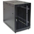 GUNMANSA RCT 15U AP Pre-coated black wall mount cabinet 2x uprights 2x glands + Screws; 450mm PERFORATED DOOR.