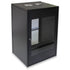 GUNMANSA RCT 20U AP Pre-coated black wall mount cabinet 2x uprights 2x glands + Screws; 450mm GLASS DOOR.