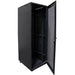 GUNMANSA RCT 25U CP server/networking cabinet 4x uprights 4x feets incl Glands + Screws; 600 X 1000 PERFORATED DOOR; BLACK.