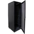 GUNMANSA RCT 25U CP server/networking cabinet 4x uprights 4x feets incl glands + Screws; 600 X 600 PERFORATED DOOR; BLACK.