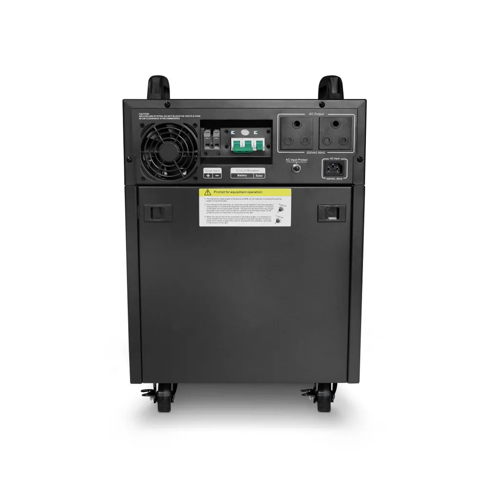 GUNMANSA RCT 2KVA/2000W LINE INTERACTIVE UPS INVERTER TROLLEY WITH 2 X 100AH BATTERIES (Warranty Electronics- 1 year; Battery 6 Month)