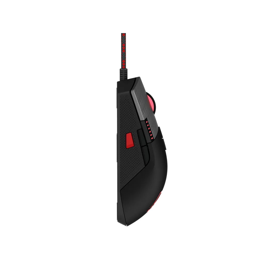 GUNMANSA RCT HyperGlyde Gaming Mouse; 16000DPI switchable; 8 Programmable buttons; Interchangeable weights; Omron Mechanical Switches.