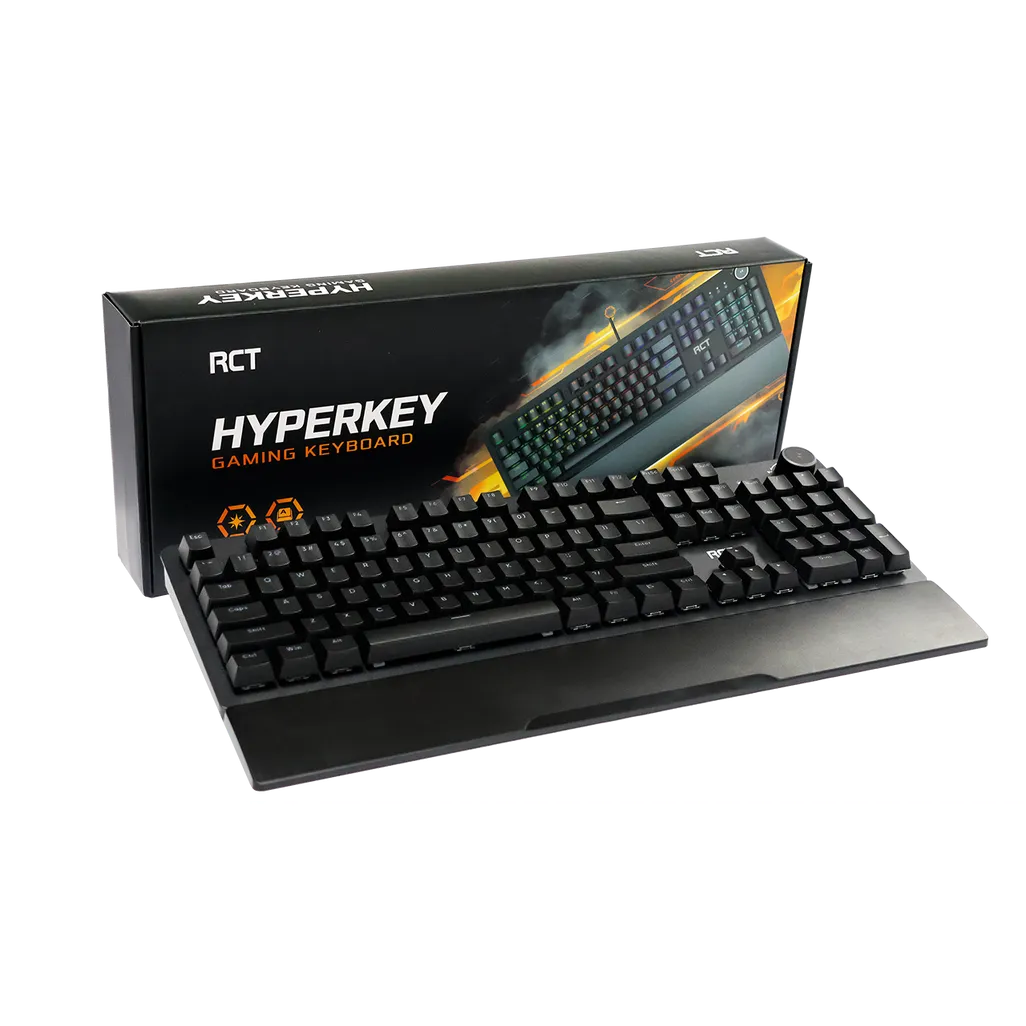 GUNMANSA RCT HyperKey 104 keys Mechanical Gaming Keyboard; Blue mechanical switches; Multi Color LED Backlight.