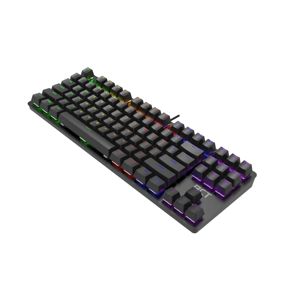 GUNMANSA RCT HyperKeyTKL 87 keys Mechanical Gaming Keyboard; Blue mechanical switches; Multi Color LED Backlight.