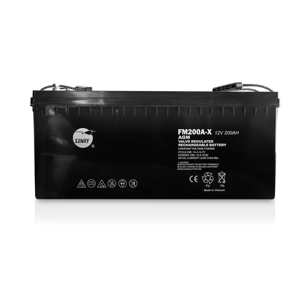 GUNMANSA RCT SENRY 12V DC 200AH AGM LEAD ACID BATTERY - 6 MONTH WARRANTY ONLY!