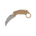 GUNMANSA Reate Exo-k Aluminium Ceramic Coated Tan Stonewashed Knife