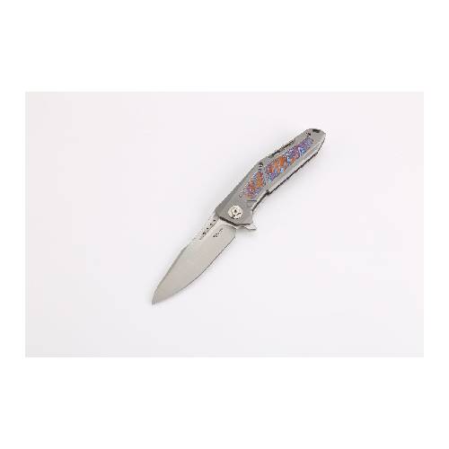 GUNMANSA REATE K-3 TITANIUM BEAD BLAST SATIN FINISH DROP POINT CARBON FIBER
