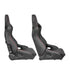 GUNMANSA Reclinable Hybrid Wingback Racing Seats PVC (Pair)