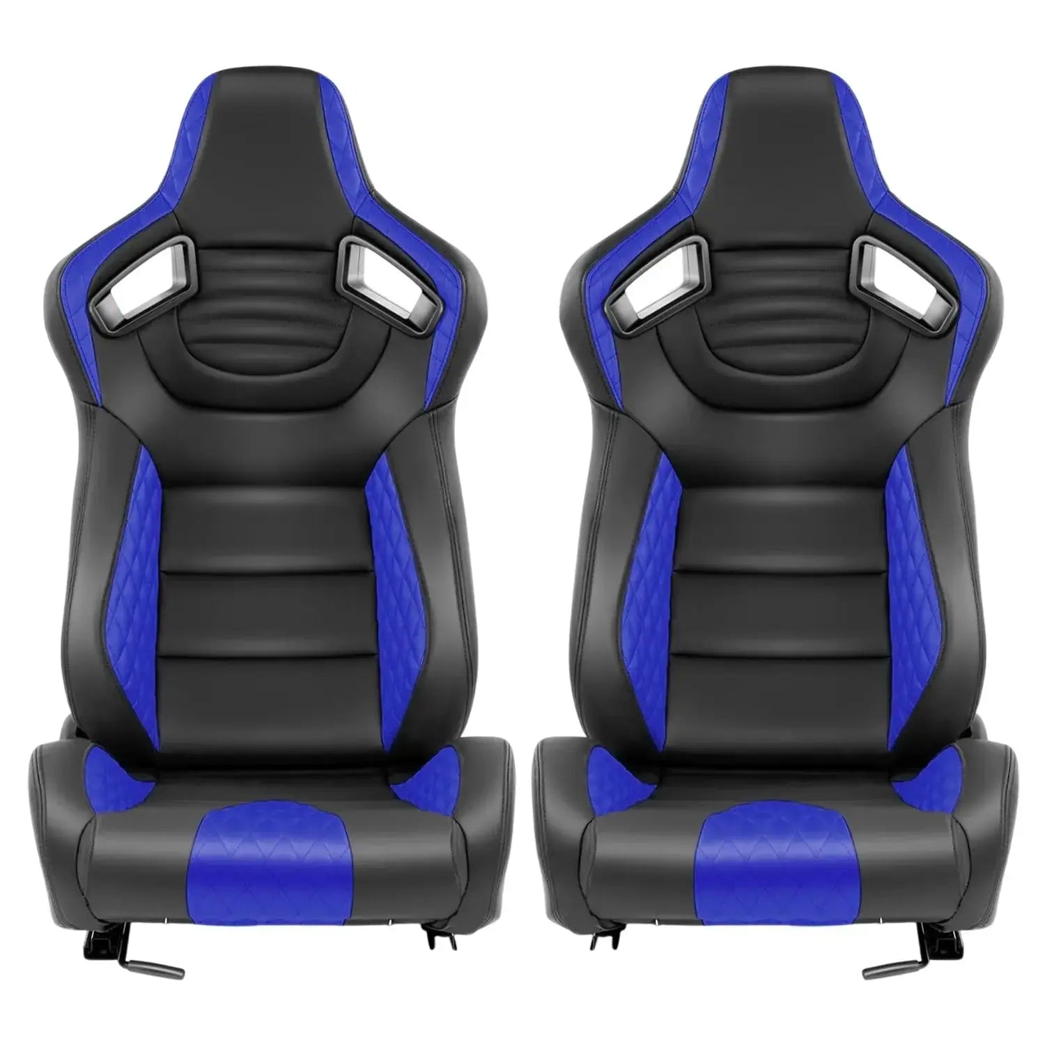 GUNMANSA Reclinable Wingback Racing Seats PVC (Pair)