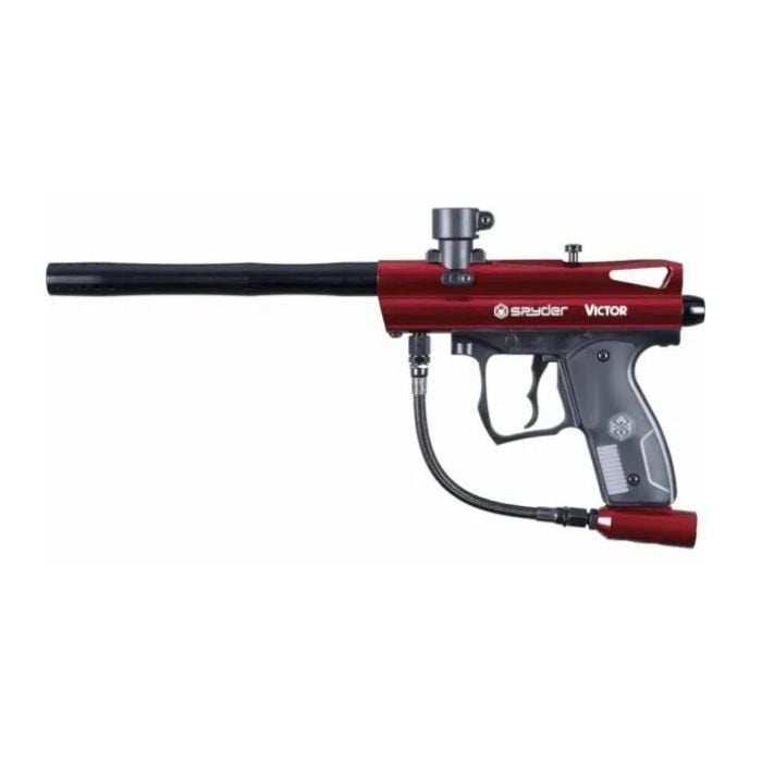 GUNMANSA RED Spyder Victor Paintball Gun Combo (Semi Auto|CO2|HOP|350 FPS|28J|.68 CAL) - GSA