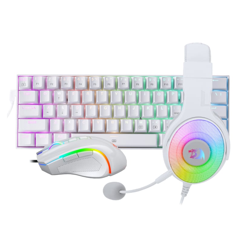 GUNMANSA REDRAGON 3IN1 MS|HS|KB WIRED COMBO - WHITE