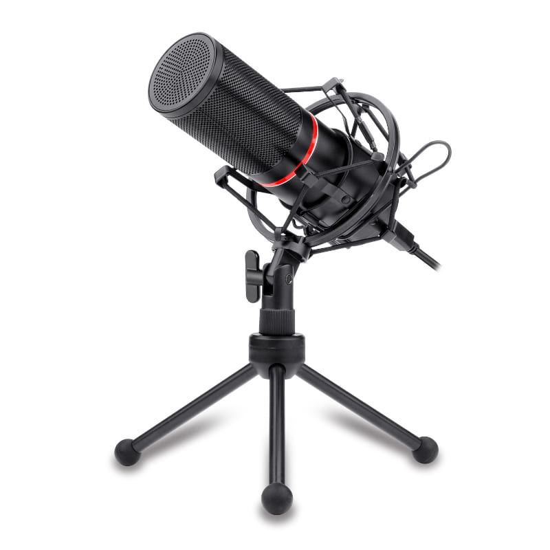 GUNMANSA REDRAGON BLAZAR Cardioid USB Gaming Mic and Tripod - Black