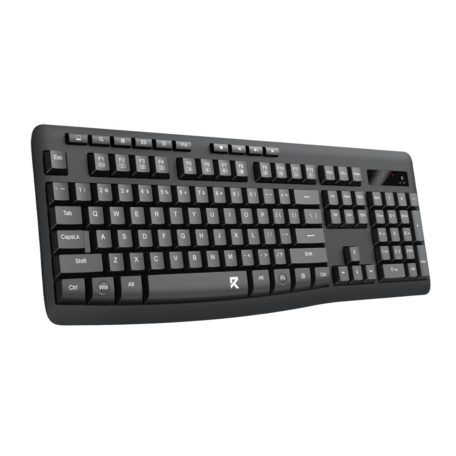 GUNMANSA Redragon BS-7367-B Wireless Office Keyboard and Mouse Combo - Black