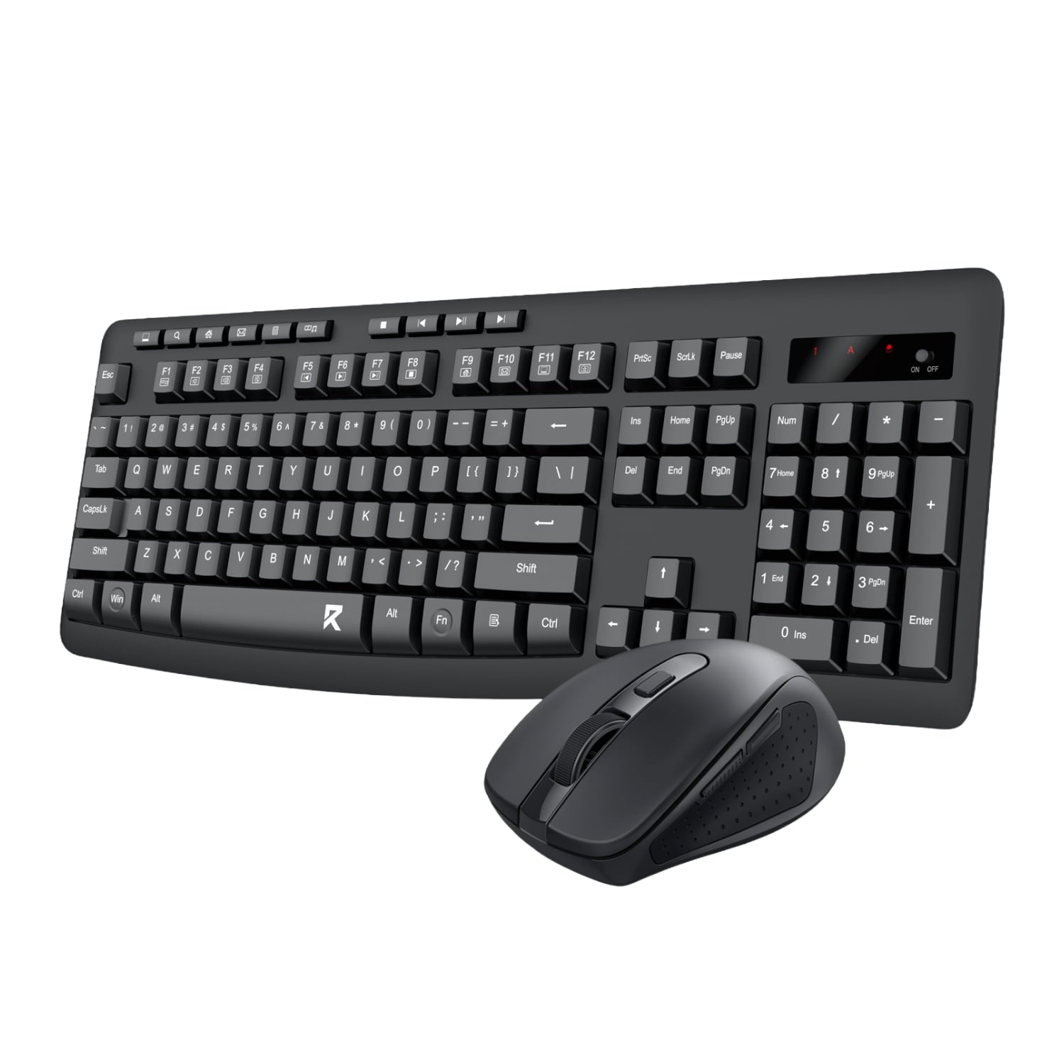 GUNMANSA Redragon BS-7367-B Wireless Office Keyboard and Mouse Combo - Black