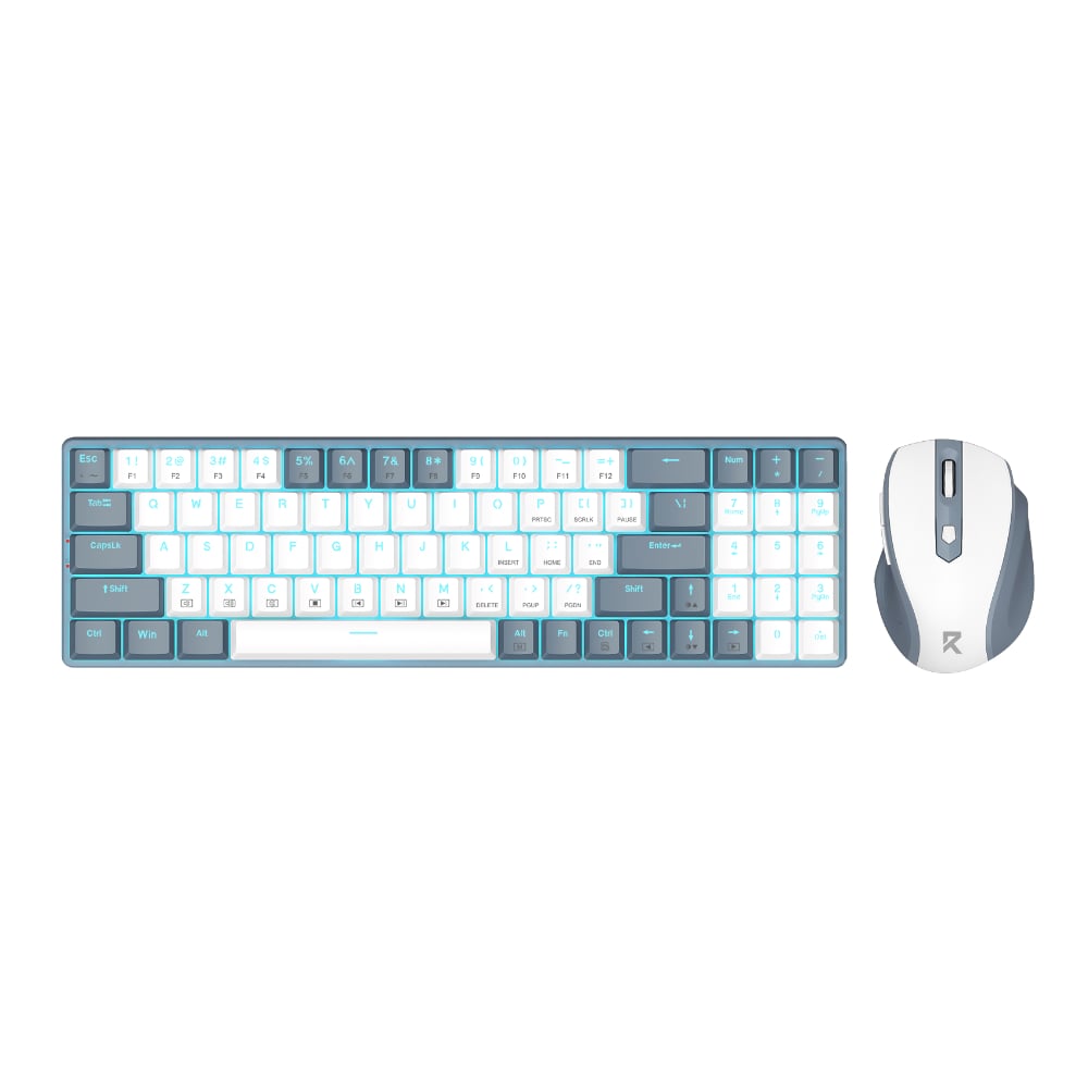 GUNMANSA Redragon BS8772 Wireless Keyboard and Mouse Combo - Grey/White