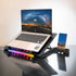 GUNMANSA REDRAGON Dual USB 5 Fan RGB Gaming Notebook Stand