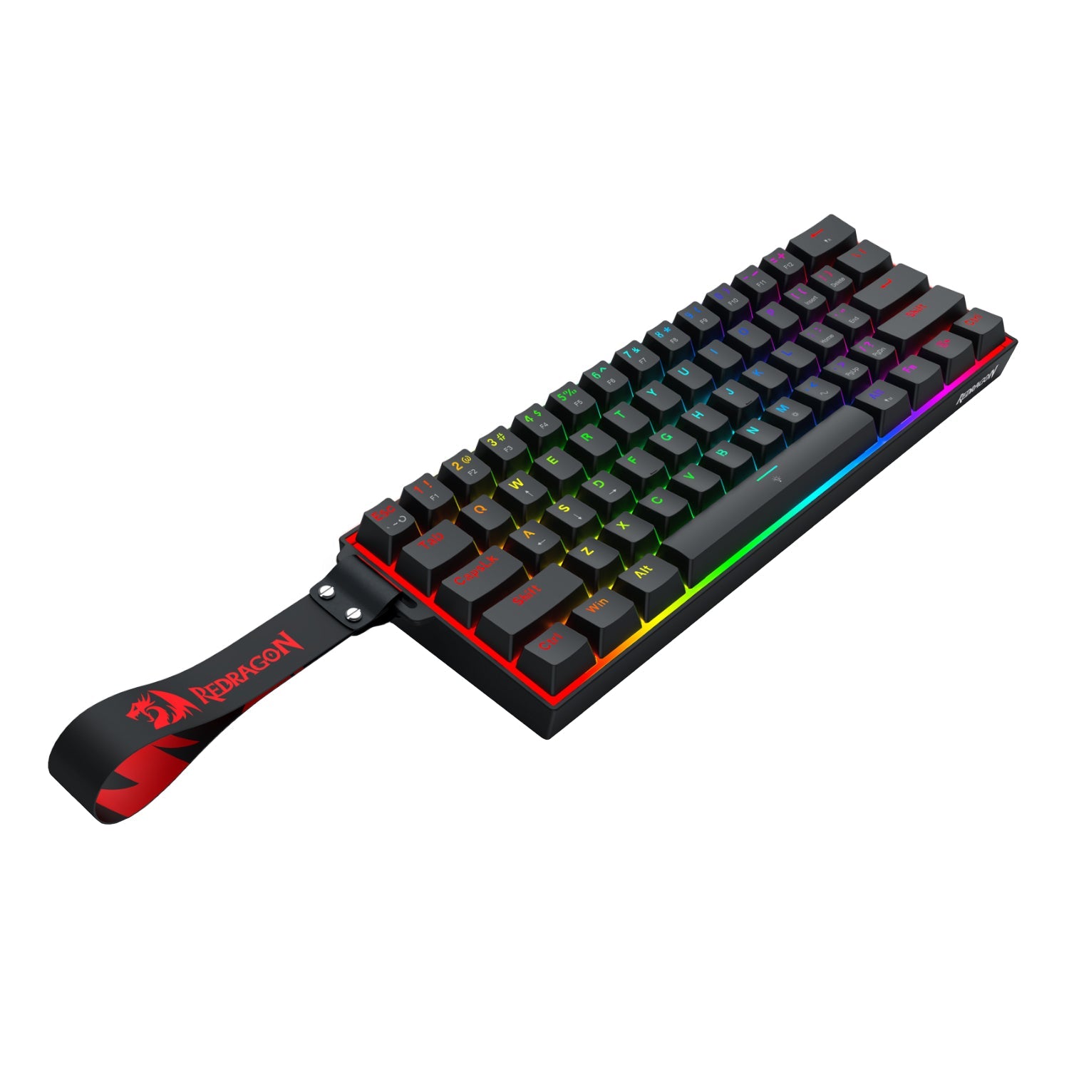 GUNMANSA Redragon FIZZ Magnetic Plus 60% RGB Gaming Keyboard - Black