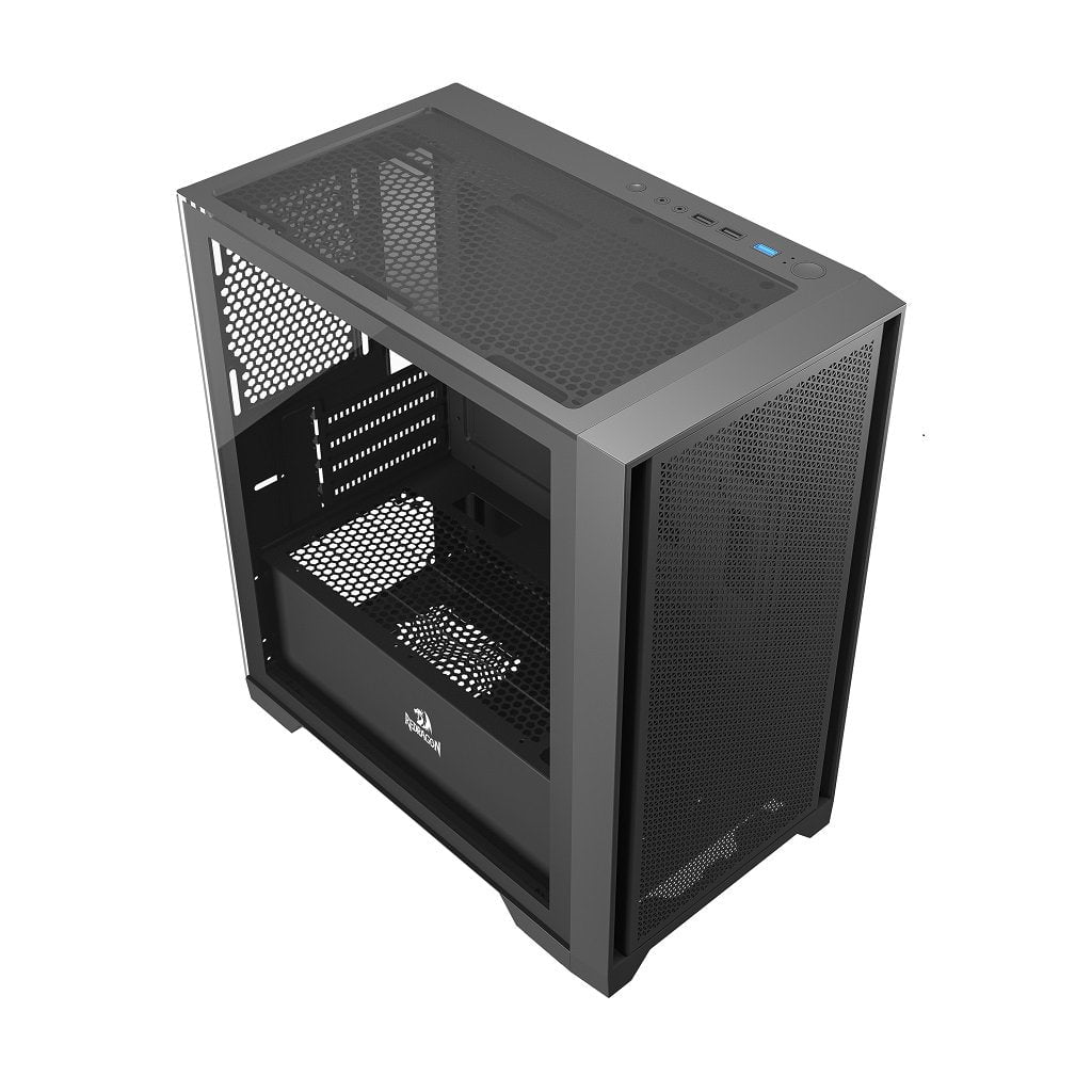 GUNMANSA Redragon GC-540 ITX PC Case, Tempered Glass Gaming PC Case