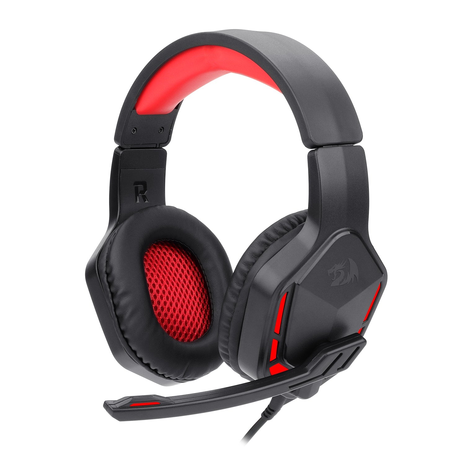 GUNMANSA Redragon H220 THEMIS LED Wired Over-ear Gaming Headset – Black