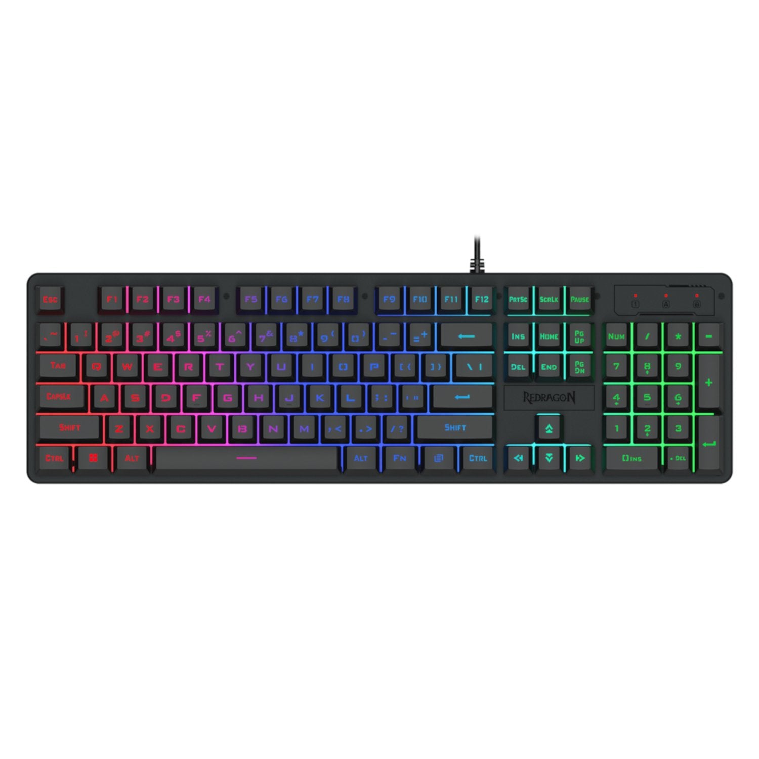 GUNMANSA Redragon K521 RGB NETHERBANE 104-Key Membrane Gaming Keyboard