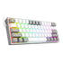 GUNMANSA Redragon K617 FIZZ 60% Wired RGB Gaming Keyboard - White/Grey