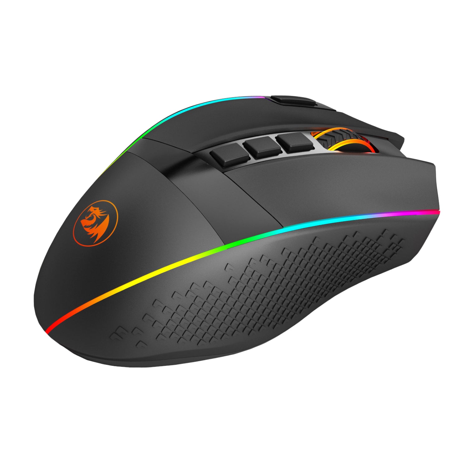 GUNMANSA Redragon M991 RGB PRO ENLIGHTENMENT 26000 DPI Wireless Gaming Mouse - Black