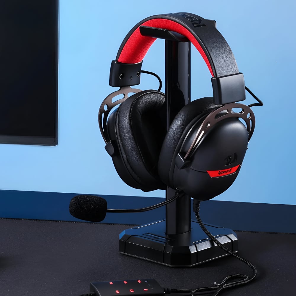 GUNMANSA REDRAGON Over-Ear AURORA Gaming Headset - Black