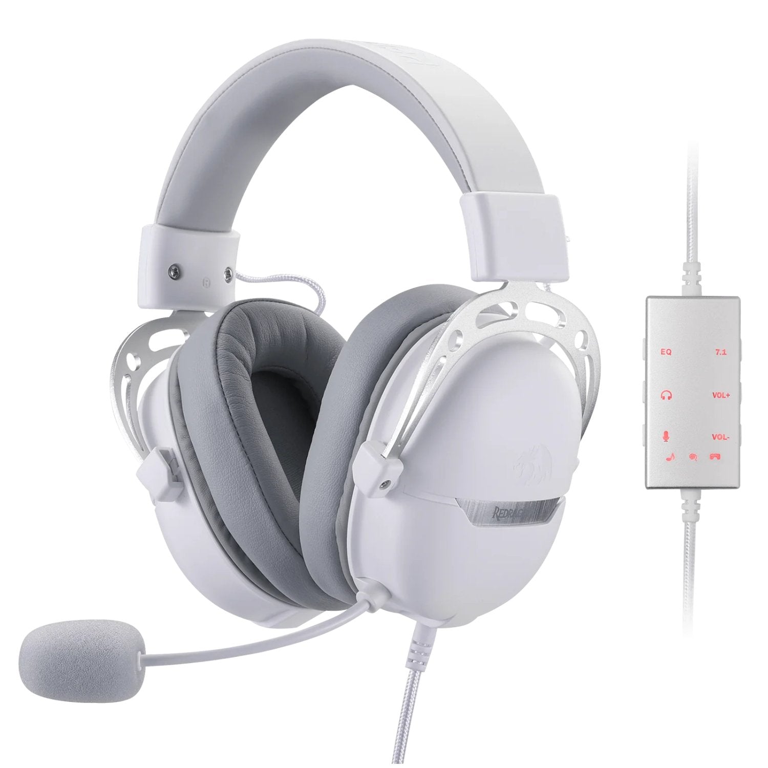 GUNMANSA REDRAGON Over-Ear AURORA Gaming Headset - White