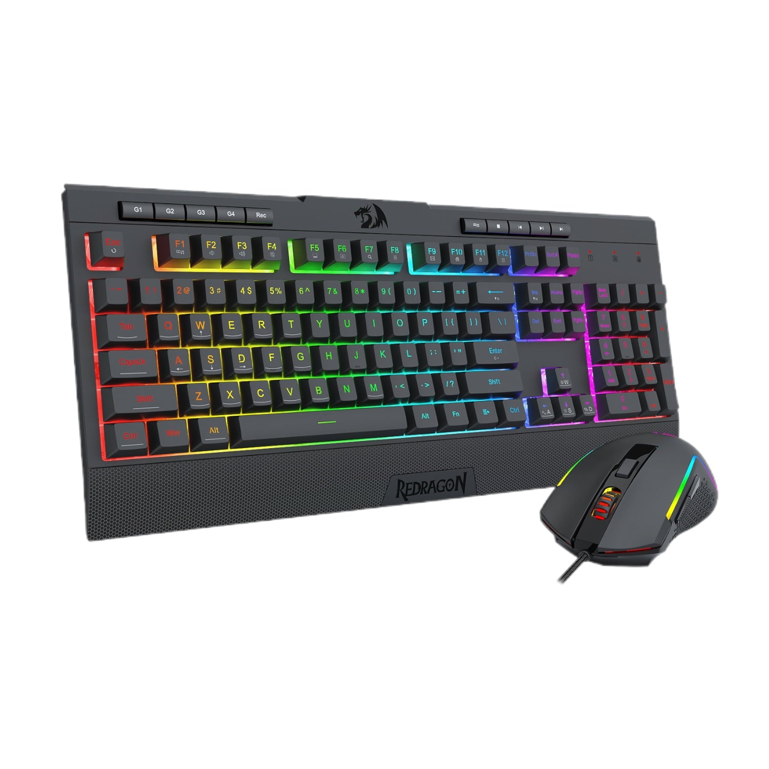GUNMANSA Redragon S151 Gaming Keyboard and Mouse Combo-Black