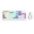 GUNMANSA Redragon S151 Wired RGB Gaming Keyboard and Mouse Combo - White and Grey