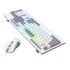 GUNMANSA Redragon S151 Wired RGB Gaming Keyboard and Mouse Combo - White and Grey
