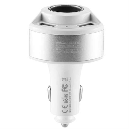 GUNMANSA Remax RCC218 Journey Black 4.8A Fast Dual USB Car Charger