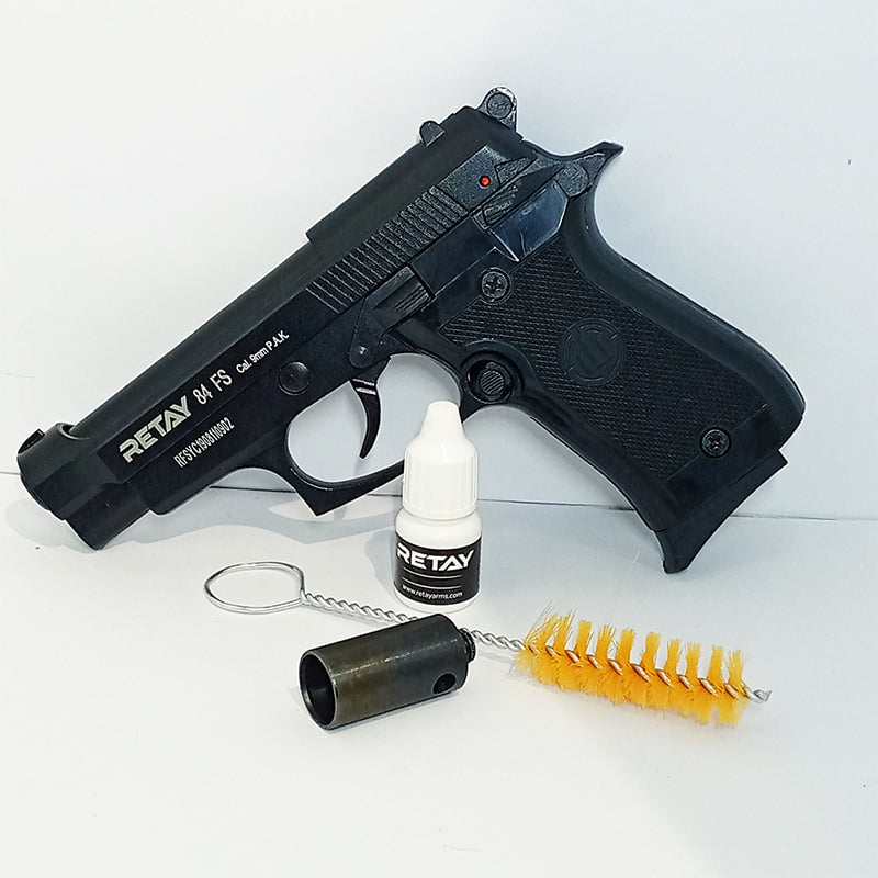 GUNMANSA Retay 84 FS Black Blank/Pepper Gun (Semi Auto|7+1|9mm PAK) - GSA
