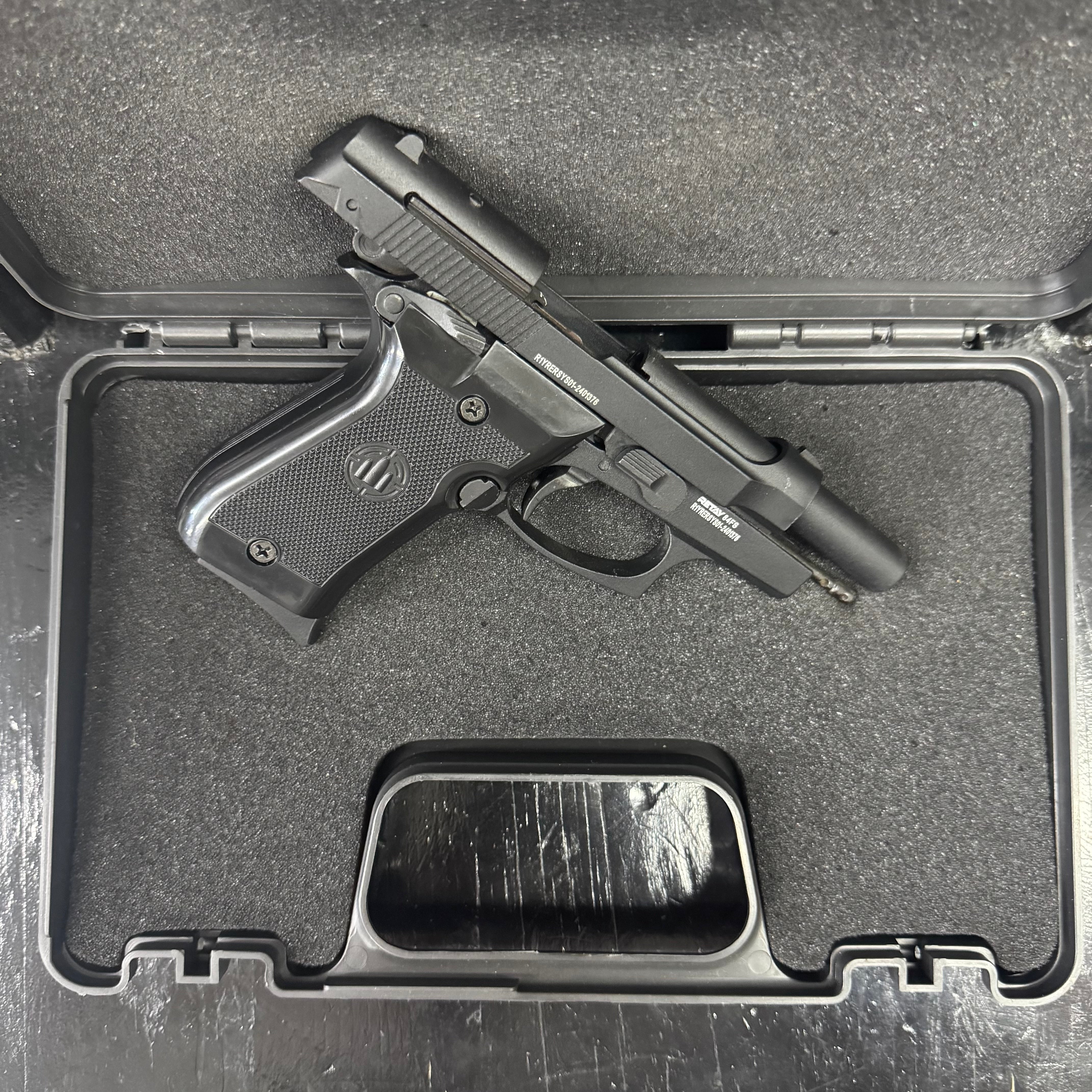 GUNMANSA Retay 84 FS Black Blank/Pepper Gun (Semi Auto|7+1|9mm PAK) - GSA